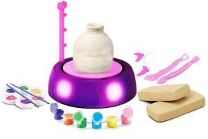 Educational Toy Arts and Crafts for Kids and Adults Clay Pottery Wheel Craft Kit for Kids Aged 6 and Up Pottery Wheel Set Pottery Studio Kit with Accessories Pottery Station for Beginner 