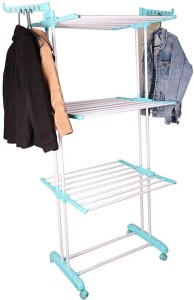 PARASNATH Steel Floor Cloth Dryer Stand Stainless Steel Prime 6 Layer