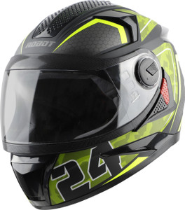 BATTLE GREEN Motorbike Helmet 