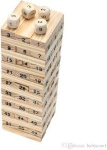 Jenga Building Block Brain Game Wooden Kids Board Toys Kit Intelligence Toys YW