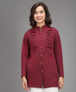 Christy World Solid Round Neck Casual 