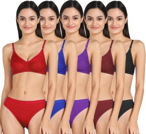 Buy Beach Curve -Women Net Bra Panty Set for Lingerie Set ( Pack