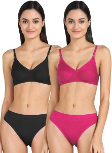 Buy Beach Curve -Women Net Bra Panty Set for Lingerie Set ( Pack