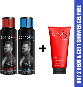 one8 by Virat Kohli One8 Combo Buy 2 Deo s Aqua Intense and Get
