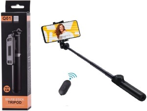 Suitable for Android and iOS RGB Bluetooth Selfie Stick Tripod,Selfie Ring Light with Tripod Stand for Live Broadcast Mini Expandable Selfie Stick with Wireless Remote Control and Tripod Stand 