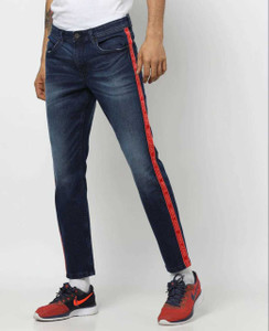 Buy dnmx Skinny Men Dark Blue Jeans 