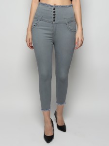 grey colour jeans for ladies