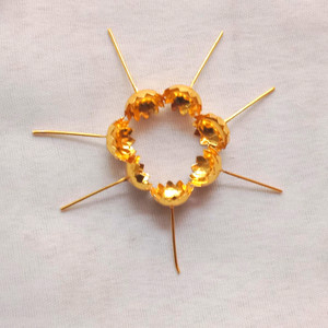 Epoojacart 108 Gold Coated Flowers for Pooja- Gold Flowers for Puja