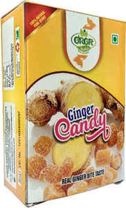 GRGR GINGER CANDY- 50GM PACK OF 2- 100gm fresh ginger sweet cubes