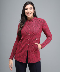 HEMLOCK Self Design Collared Neck 