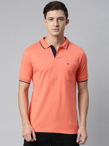 Buy DIXCY SCOTT Solid Men Polo Neck