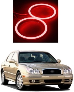QasimLED 1-Pair Red 39SMD 60MM COB LED Halo Rings Car Angel Eyes Fog Lights Headlight with Cover 12V 24V 