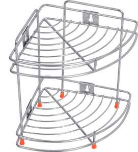 Decoration world Steel Multipurpose Storage Organizer Corner Rack Stand ...