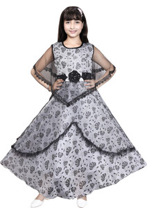 Moshataq enterprises Girls Maxi Full Length Festive Wedding Dress