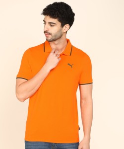 PUMA Solid Men Polo Neck Orange T-Shirt - Buy PUMA Solid Men Polo Neck Orange T-Shirt Online at Best Prices India | Flipkart.com