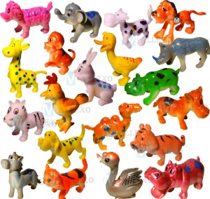 Mallexo Mini Cartoon Animal Toys for Kids Set of 20PCS Small Size Farm Animals  Toys Set with Jungle Animal Set for Boys and Girls Play Safely Gifts Animal  Action Figure - Mini