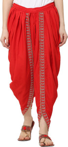 Black Rayon Lurex Dhoti Salwar