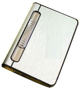 cigarette case with lighter flipkart focus YH001-GREY Portable I Suitable for 8pcs King Size Cigarettes Pocket Lighter Price in India 37% OFF on greyfire 20