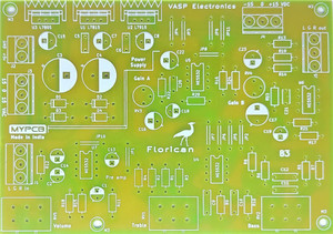 VASP Electronics High Gain Stereo Bass Treble PCB board for Audio