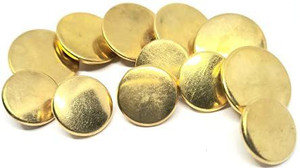 coat with metal buttons