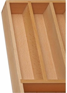 33,5 x 29-45 x 5 cm 5-7 compartments and variable extendable as cutlery tray or kitchen organizer Gräfenstayn® Cutlery tray made of bamboo for kitchen drawers 