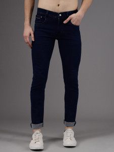 Flying Denim Slim Men Dark Blue Jeans 
