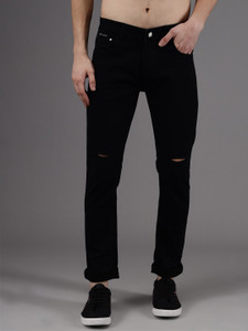 Flying Denim Slim Men Black Jeans - Buy 