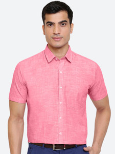 ARIHANT Men Solid Formal Red Shirt 