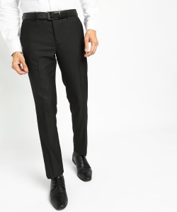 KILLER Slim Fit Men Black Trousers 
