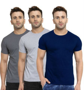 Solid Men Reversible Multicolor T-Shirt 