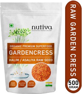 Nutiva Garden Cress Seeds For Height Gain Sharp Eyes Hair