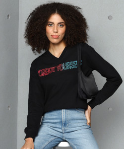 Full Sleeve Printed Women Sweatshirt 