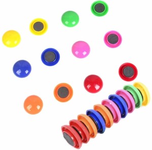 Push Pin Magnets Refrigerator Magnets Fridge Magnets Office Magnets For Whiteboard Magnets For Refrigerator,60 Pack 7 Assorted Color Made By Acrylic 