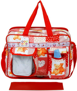 red diaper backpack