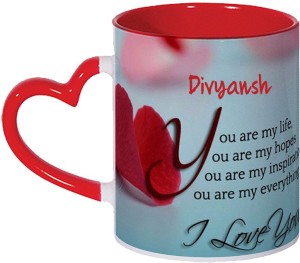 Wagwan Divyansh Love Romantic Gift On Valentine's Day For Lover Boyfriend  Girlfriend Husband Wife Mg1369 Ceramic Coffee Mug Price in India - Buy  Wagwan Divyansh Love Romantic Gift On Valentine's Day For