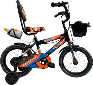 black and orange bmx bike