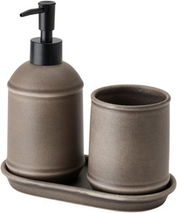 IKEA 3-piece bathroom set Stoneware Bathroom Set Price in India - Buy ...