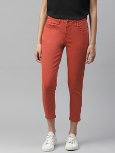 Mast \u0026 Harbour Skinny Women Red Jeans 