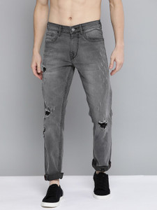 HERE\u0026NOW Slim Men Grey Jeans - Buy HERE 