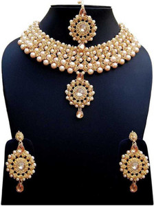 Pearl necklace outlet set flipkart