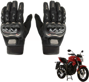 AuTO ADDiCT Bike Motorcycle Riding Gloves Black XL For Suzuki