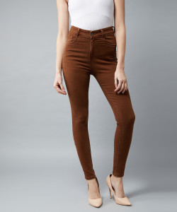 DOLCE CRUDO Skinny Women Brown Jeans 