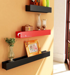 Flipkart Perfect Homes Wooden Wall Shelf For Home Decor MDF (Medium Density Fiber) Wall Shelf ...
