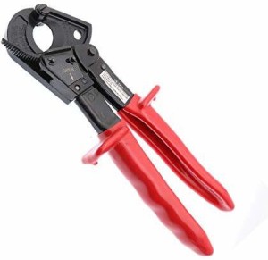 CK Tools 1 Pc Ratcheting Cable Wire Cutter Heavy Duty Aluminum Copper Cutting Hand Tool 