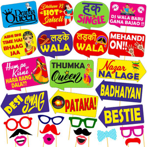 Party Propz Wedding Photo Booth / Photo Booth Props Wedding Haldi Props ...