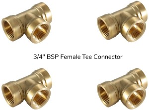 3x Airline Connector Reducing Screw-Fit 3/8" To 1/4" BSP Connect 30967