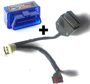 YTM OBD2 Adaptor for KTM Bajaj TVS Suzuki + ELM327 OBD2 Bluetooth