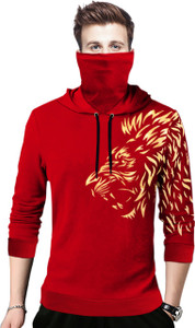 Sleeve Printed Men Sweatshirt 