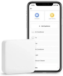 HomePod Compatible avec Alexa SwitchBot Hub Mini Télécommande Intelligente Commande Climatisation Port Infra-Rouge IFTTT Wi-FI Compatible Google Home 