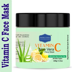 Member's Choice Aloe Vera Face Mask With Vitamin C Skin Tightening &  Anti-aging, Restore skin elasticity and firmness, Provides the needed  minerals and vitamins for healthy and radiant skin | Restores the